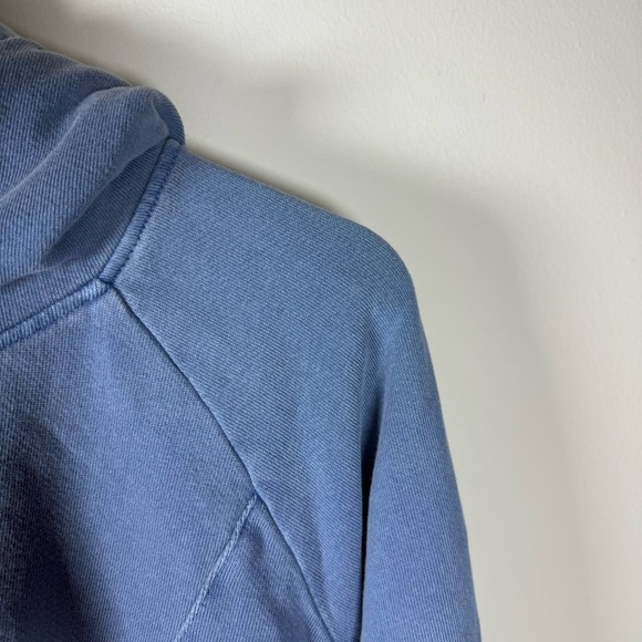 Pilcro by Anthropologie Flynn Blue Peplum Hoodie Size Large - Picture 4 of 16